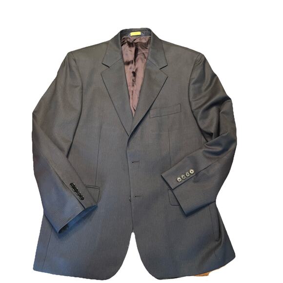 Brooks Brothers Men’s Navy Stripe Blazer 346 Size 40S - Picture 1 of 8